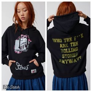 UO The Rolling Stones X MTV Hoodie Sweatshirt NWT Small